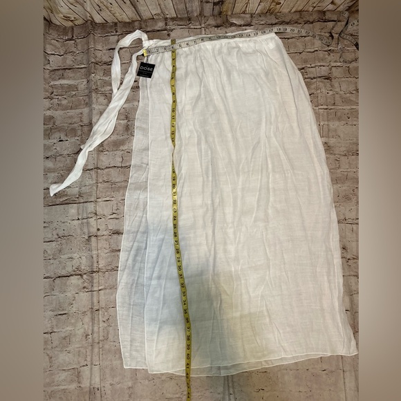 NWT DOSE white semi sheer swim cover-up one size 4–12 - Picture 6 of 11